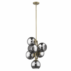 Trend Lunette 6-LT Pendant - Aged Brass - TP20035AB