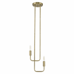 Trend Perret 2-LT Pendant - Aged Brass - TP20016AB
