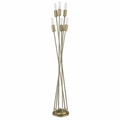 Trend Perret 6-LT Floor Lamp - Aged Brass - TF70024AB