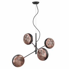 Trend Tholos 4-LT Pendant - Matte Black - TP30122BK