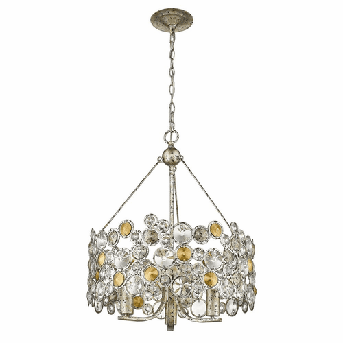 Trend Vitozzi 3-LT Chandelier - Antique Silver Leaf - TP10001ASL