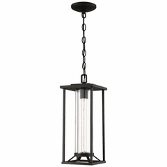 Trescott 1-LT Chain Hung Lantern - Black - 72474-66