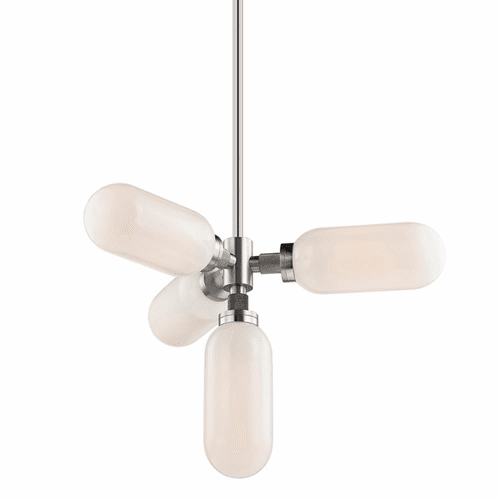 Troy Annex 4-LT Chandelier - Anodized Aluminum - F7364