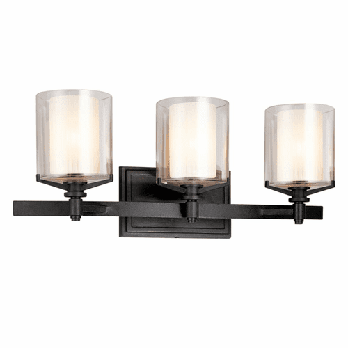 Troy Arcadia 3-LT Bath Light - French Iron - B1713FR