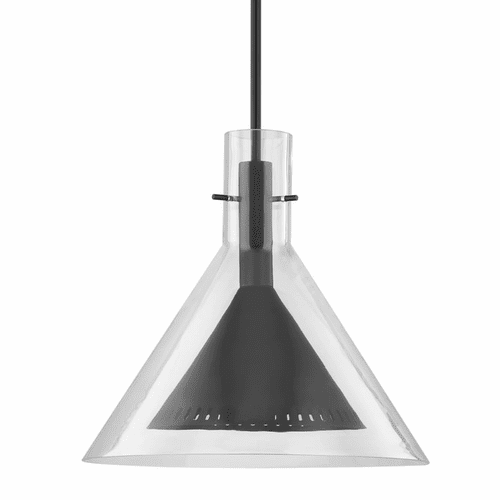 Troy Atticus 1-LT Pendant - Satin Black - F7666-SBK