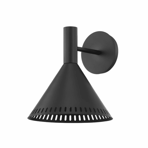 Troy Atticus 1-LT Wall Sconce - Satin Black - B7661-SBK