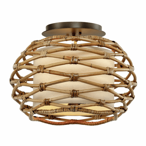 Troy Balboa 3-LT Ceiling Semi Flush - Bronze - C6740