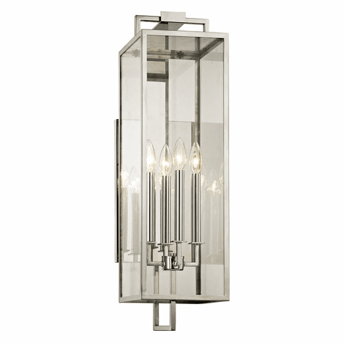 Troy Beckham 4-LT Wall Light - Polished Stainless - B6533