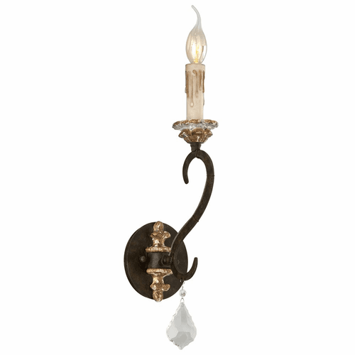 Troy Bordeaux 1-LT Wall Sconce - Parisian Bronze - B3511