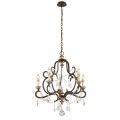 Troy Bordeaux 5-LT Small Chandelier - F3515