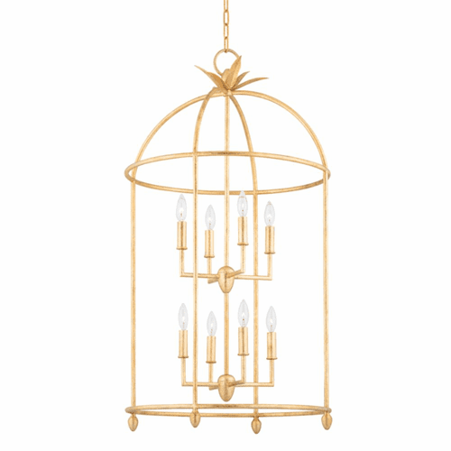 Troy Brooks 8 Light Pendant - Iron And Steel - F5724-VGL