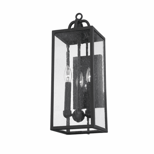 Troy Caiden 3-LT Outdoor Wall Sconce - Forged Iron - B2062-FOR