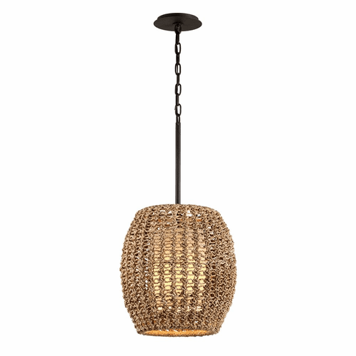 Troy Conga 1-LT Pendant - Tidepool Bronze - F6754
