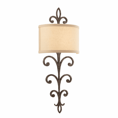 Troy Crawford 2-LT Wall Sconce - Cottage Bronze - B3172