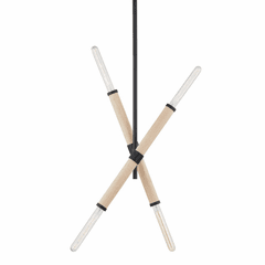 Troy Cruiz 4 Light Island Light - Iron And Steel - F6704-SBK