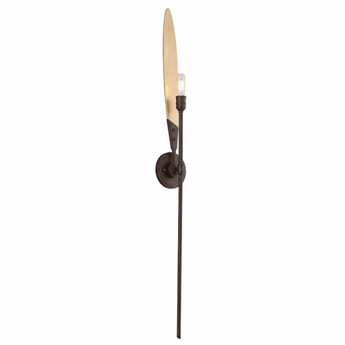 Troy Dragonfly 1-LT Wall Sconce - Bronze With Satin Leaf - B5271