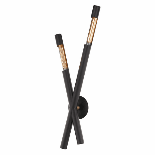 Troy Hendrix 2-LT Wall Sconce - Chemical Bronze - B6882