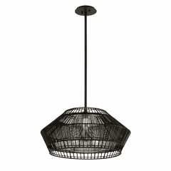Troy Hunters Point 1-LT Pendant - Espresso - F6724