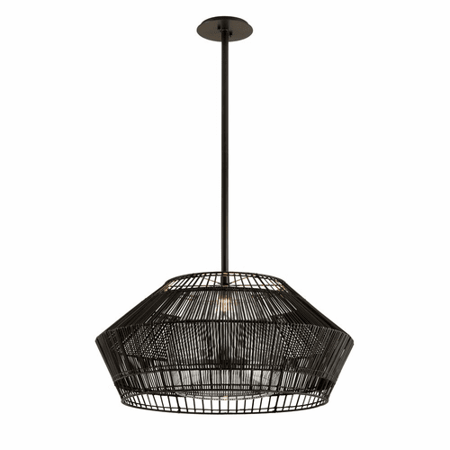 Troy Hunters Point 1-LT Pendant - Espresso - F6725