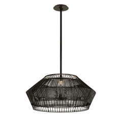 Troy Hunters Point 1-LT Pendant - Espresso - F6725