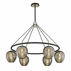 Troy Iliad 6-LT Pendant - Carbide Black & Polished Nickel - F6216