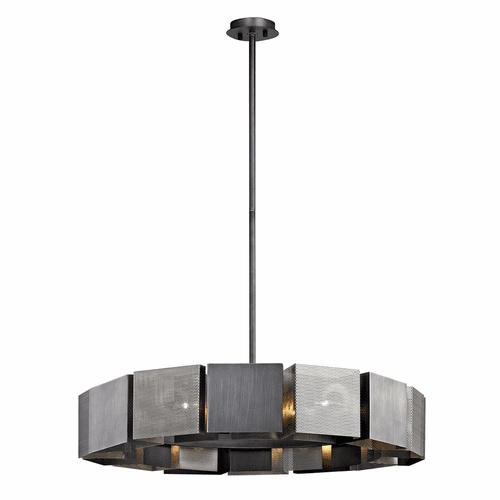 Troy Impression 14-LT Pendant - Graphite And Satin Nickel - F6046