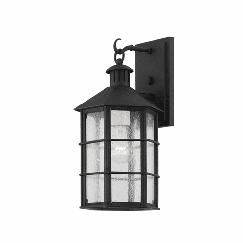 Troy Lake County 1 Light Exterior Small Wall Sconce - Iron And Steel - B2511-FRN