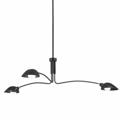 Troy Leo 3 Light Pendant - Satin Black - F7813-SBK