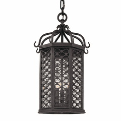 Troy Los Olivos 3-LT Medium Hanging Lantern - Old Iron - F2377OI Troy Los Olivos 3-LT Medium Hanging Lantern - Old Iron - F2377OI