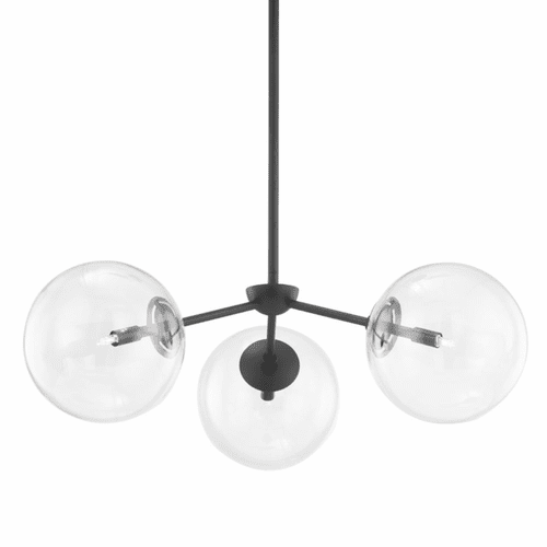 Troy Madrid 3 Light Chandelier - Iron And Steel - F8203-SBK