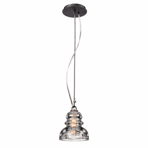 Troy Menlo Park 1-LT Pendant Mini - Old Silver - F3132