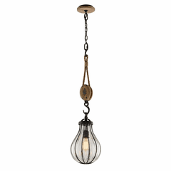 Troy Murphy 1-LT Small Pendant - Vintage Iron With Rustic Wood - F4904 Troy Murphy 1-LT Small Pendant - Vintage Iron With Rustic Wood - F4904