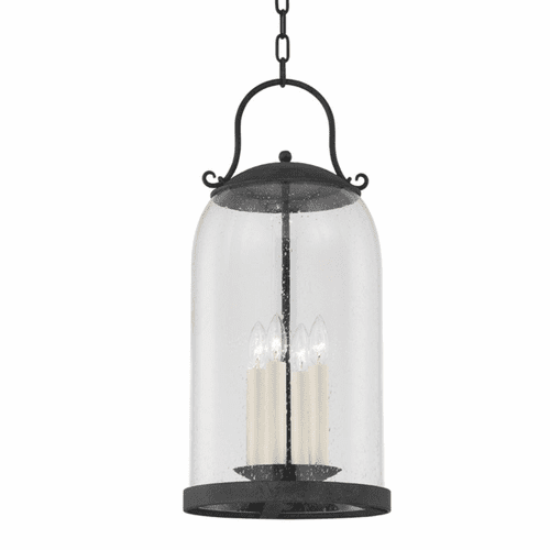 Troy Napa County 4 Light Large Exterior Pendant - Iron And Steel - F5186-FRN