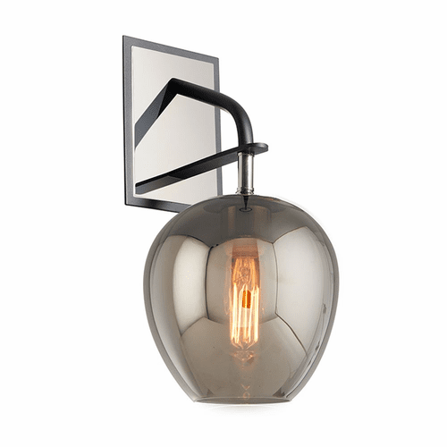 Troy Odyssey 1-LT Wall Sconce - Carbide Black Polished Nickel - B4291