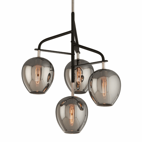 Troy Odyssey 4-LT Small Pendant - Carbide Black Polished Nickel - F4295