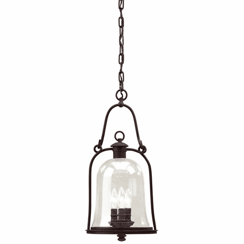 Troy Owings Mill 3-LT Large Hanging Lantern - Natural Bronze - F9467NB
