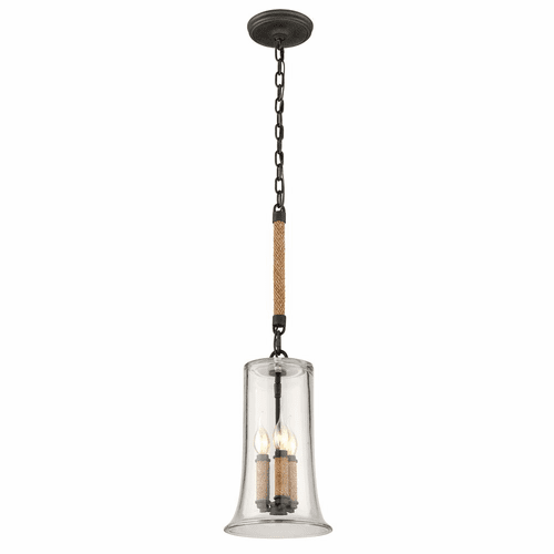 Troy Pier 39 3-LT Medium Pendant - Shipyard Bronze - F3623