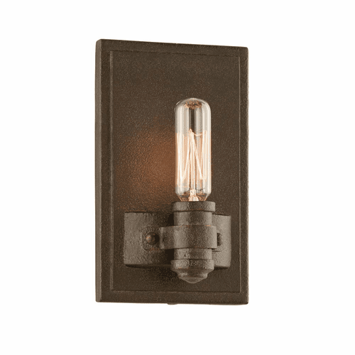 Troy Pike Place 1-LT Wall Sconce - Shipyard Bronze - B3121