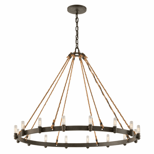Troy Pike Place 16-LT Extra Large Pendant - Shipyard Bronze - F3127
