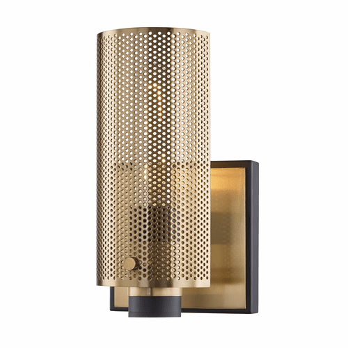 Troy Pilsen 1-LT Wall Sconce - Modern Bronze And Aged Brass - B6871