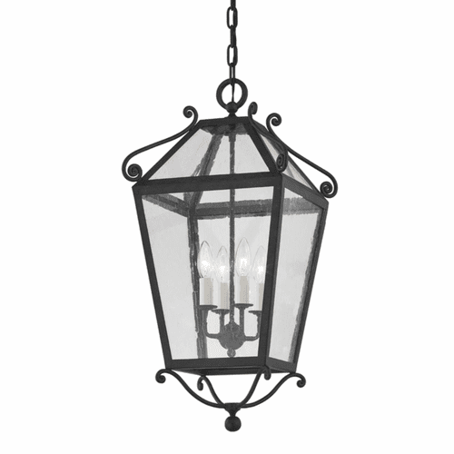 Troy Santa Barbara County 4 Light Exterior Lantern - Iron And Steel - F4128-FRN