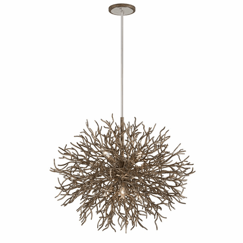 Troy Sierra 6-LT Pendant - Distressed Bronze - F6096
