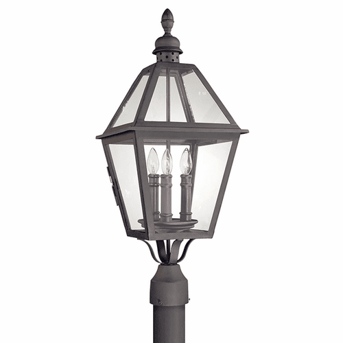 Troy Townsend 3-LT Large Post Lantern - Natural Bronze - P9625NB