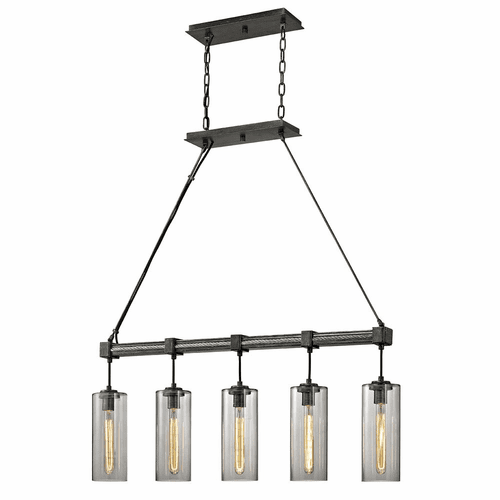 Troy Union Square 5-LT Pendant Island Light - Graphite - F5915