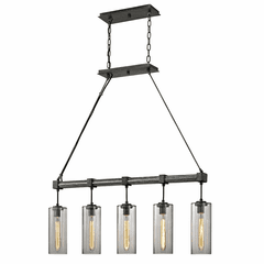 Troy Union Square 5-LT Pendant Island Light - Graphite - F5915 Troy Union Square 5-LT Pendant Island Light - Graphite - F5915