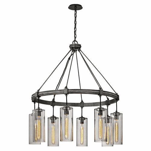 Troy Union Square 8-LT Pendant - Graphite - F5918