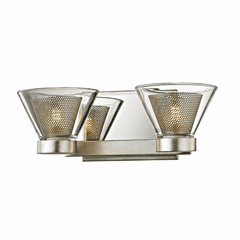 Troy Wink 2-LT Wall Light Bath Light - Silver Leaf - B5832 Troy Wink 2-LT Wall Light Bath Light - Silver Leaf - B5832