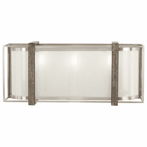 Tyson's Gate 3-LT Bath Light - Brushed Nickel W/Shale Wood - 4563-098