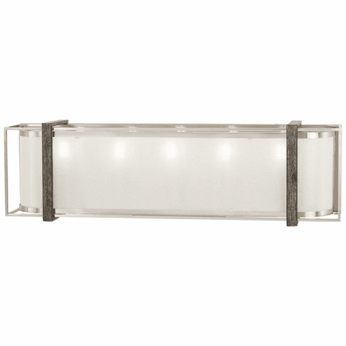 Tyson's Gate 5-LT Bath Light - Brushed Nickel W/Shale Wood - 4565-098