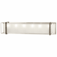 Tyson's Gate 6-LT Bath Light - Brushed Nickel W/Shale Wood - 4566-098